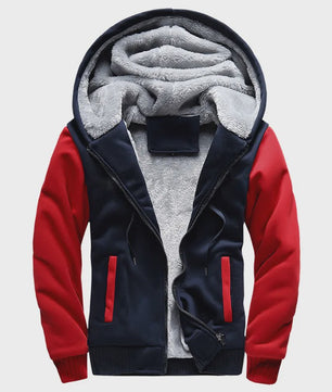 Warme Heren Winterjas met Camouflageprint en Fleece Voering - Casual Hooded Jacket