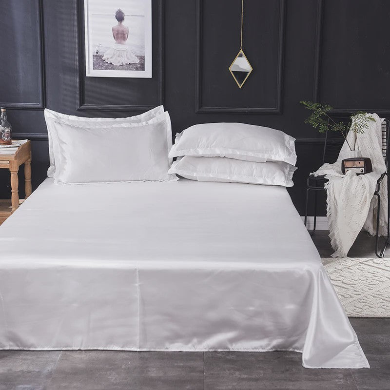 Luxe Satijnen Lakenset - Zacht, Comfortabel en Stijlvol voor Enkele en Tweepersoonsbedden