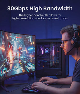 Vention DisplayPort 1.4 Kabel 8K@60Hz / 16K@60Hz - 80Gbps Bandbreedte