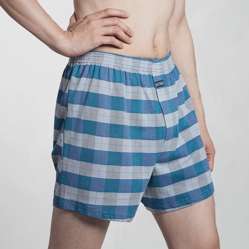 Herens Boxer Shorts van Puur Katoen - Comfortabel & Ruim - Geruit & Effen - Plus Size M-3XL