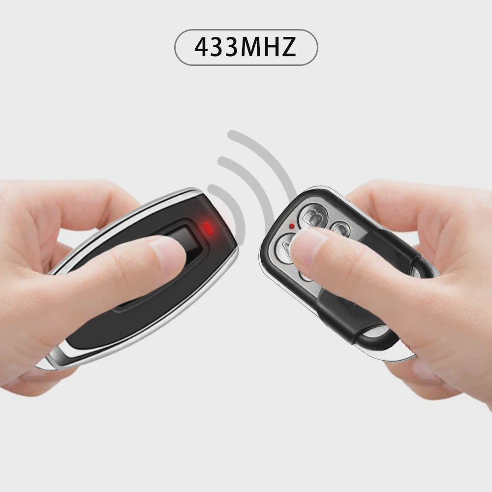 Universele 4-knops 433MHz Afstandsbediening voor Garagedeuren en Poorten - Metalen Drukknoppen