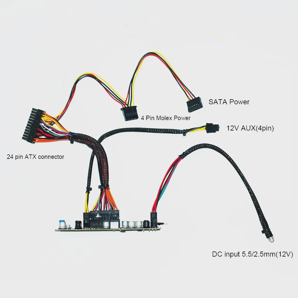 RGEEK 300W DC-DC Pico PSU - Compacte ATX Voeding voor PC & Mining