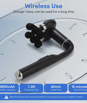 Professionele Massage Gun met 6 Koppen: Diepe Weefsel Vibratiemassage voor Herstel