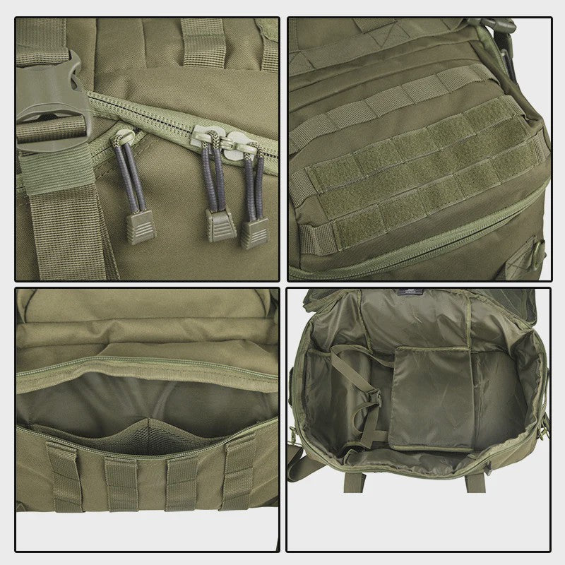LQARMY Tactische Rugzak 45L/80L - Molle Systeem, Waterafstotend, Ideaal voor Camping, Reizen & Sport