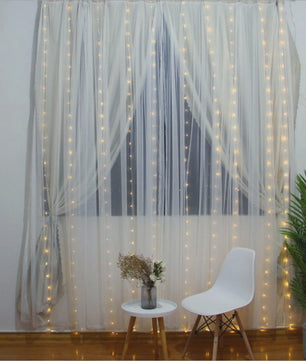 LED Gordijn Slinger Verlichting 3Mx1M/2M/3M - USB Fairy Lights met Afstandsbediening