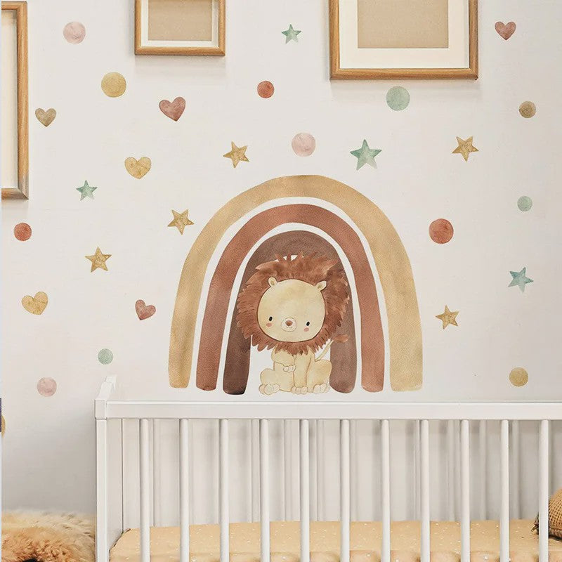 Schattige Bosdieren Muurstickers voor Kinderkamer, Babykamer & Peuterdecoratie - Vinyl Behang