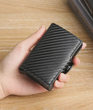 Dubbellaagse RFID-blokkerende Kaarthouder met Grote Capaciteit voor Heren