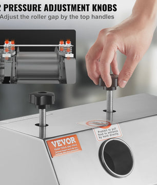 Professionele Suikerrietpers - Hoge Capaciteit (110 LBS/H) met 3 RVS Rollers & Grote Invoer (2.4")