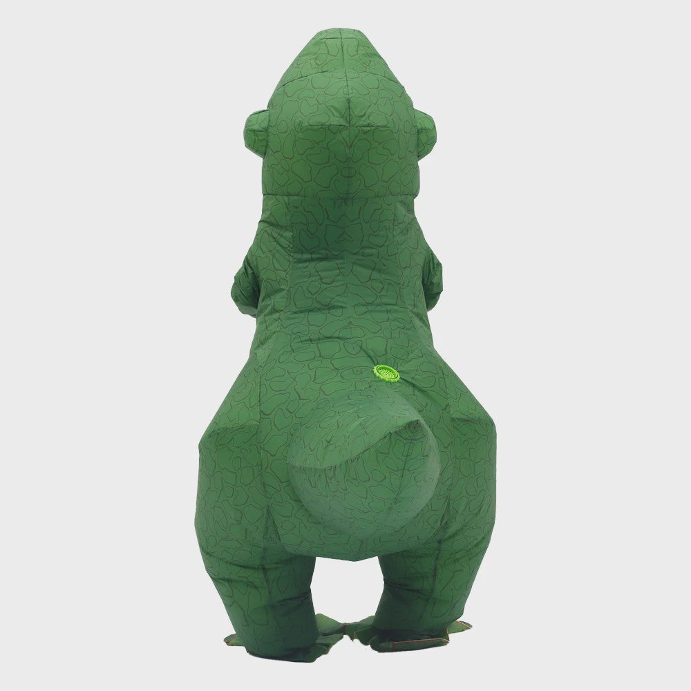 Opblaasbaar T-Rex Dino Kostuum voor Volwassenen - Mascot Feest Outfit