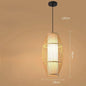 Rotan Hanglamp van Handgemaakt Bamboe – Natuurlijke Plafondlamp met E27 Fitting – Boho & Japandi Design – Voor Woonkamer, Eetkamer & Slaapkamer