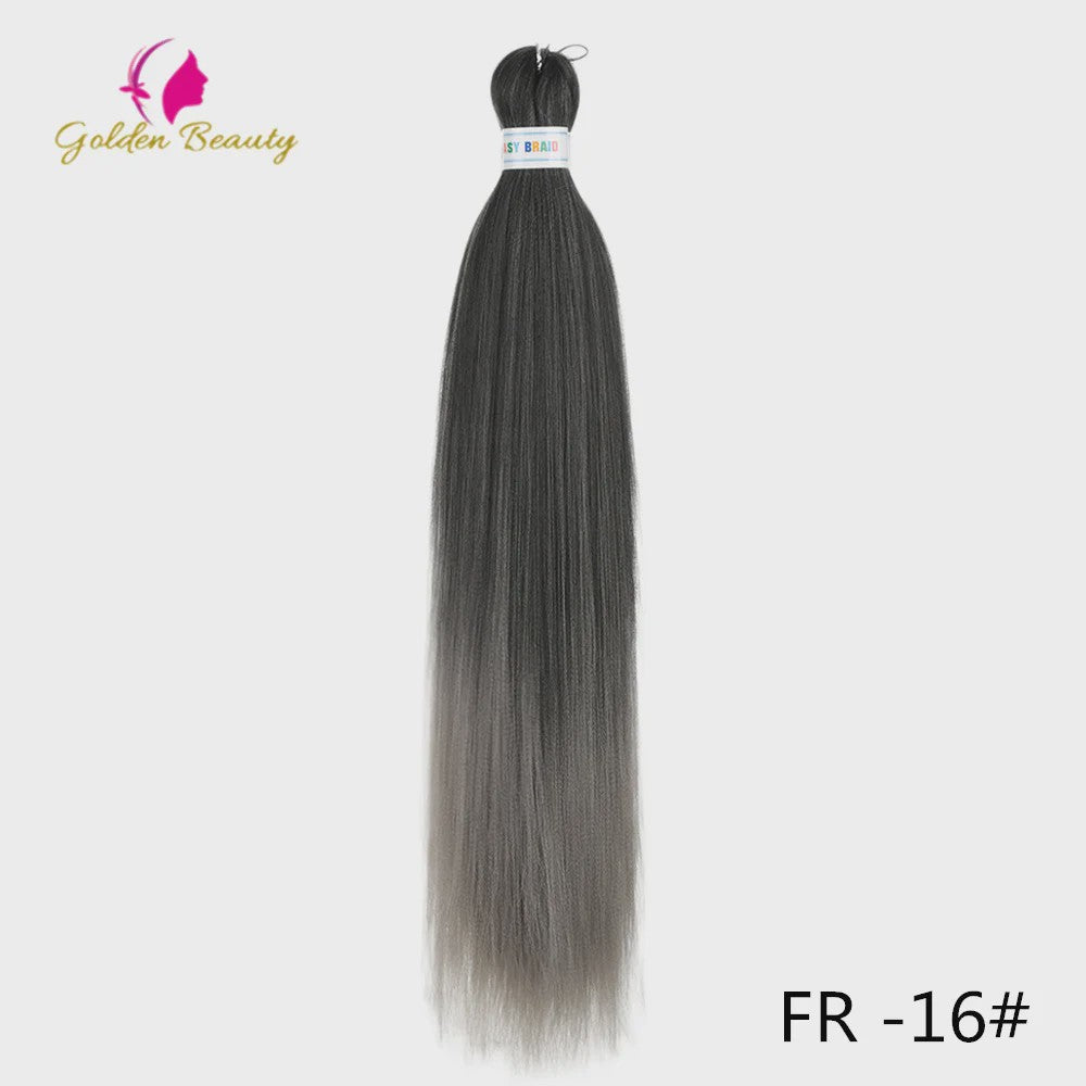 26 Inch Ombre Kleuren Vlechtsel Haar Synthetisch Pre-stretched Jumbo Braids Haar voor Cosplay & Pruiken