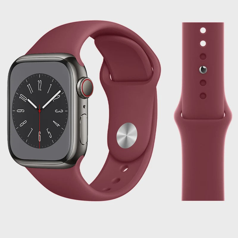 Sport Siliconen Bandje voor Apple Watch 38-49mm - Serie 1 t/m 11, SE, Ultra