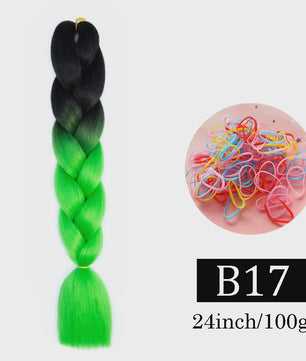 24 Inch Jumbo Braids Haarverlenging - Synthetisch Vlechtkapsel met Ombre Kleuren