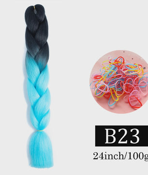 24 Inch Jumbo Braids Haarverlenging - Synthetisch Vlechtkapsel met Ombre Kleuren