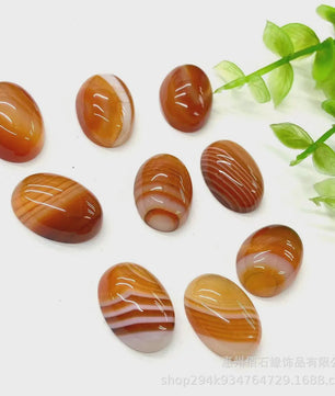 10x Kristal Cabochons Ovaal 13x18mm - Natuurlijke Helende Stenen voor Sieraden Maken