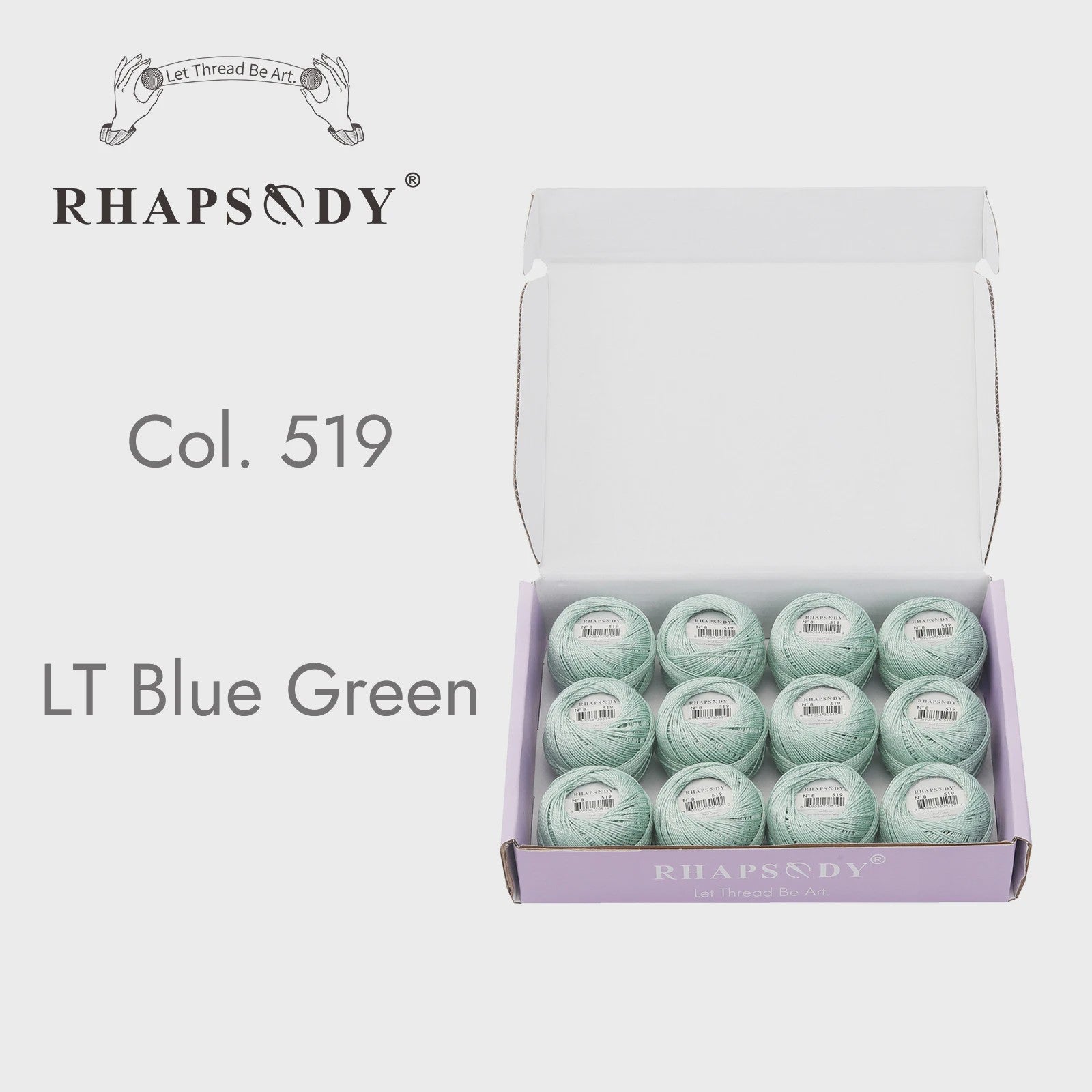 Rhapsody Pearl Cotton Garen Set - Maat 8 - 12 Bollen voor Haken, Borduren & Knutselen