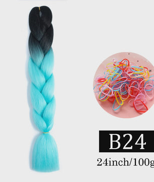 24 Inch Jumbo Braids Haarverlenging - Synthetisch Vlechtkapsel met Ombre Kleuren