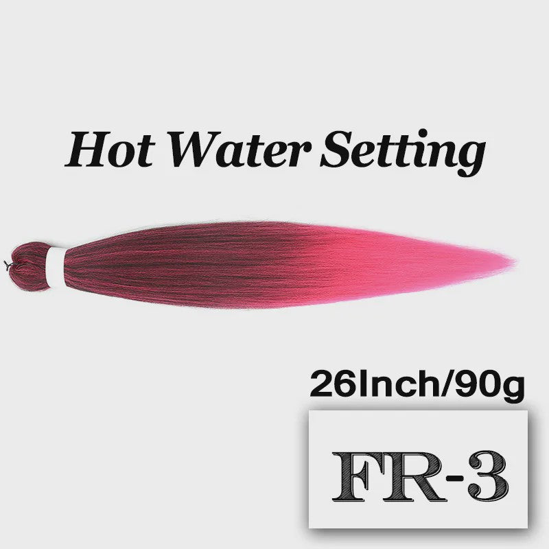 Pre-stretched Braiding Hair 26 Inch - Synthetische Haarverlengingen voor Crochet Braids in Kleuren