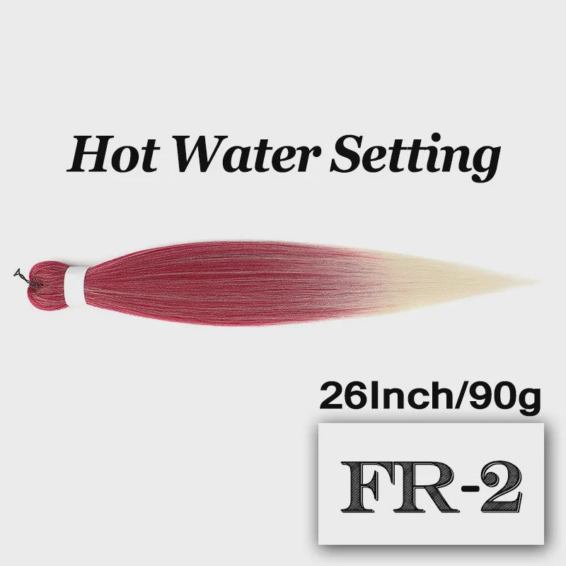 Pre-stretched Braiding Hair 26 Inch - Synthetische Haarverlengingen voor Crochet Braids in Kleuren