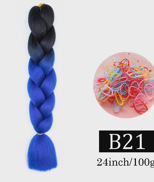 24 Inch Jumbo Braids Haarverlenging - Synthetisch Vlechtkapsel met Ombre Kleuren