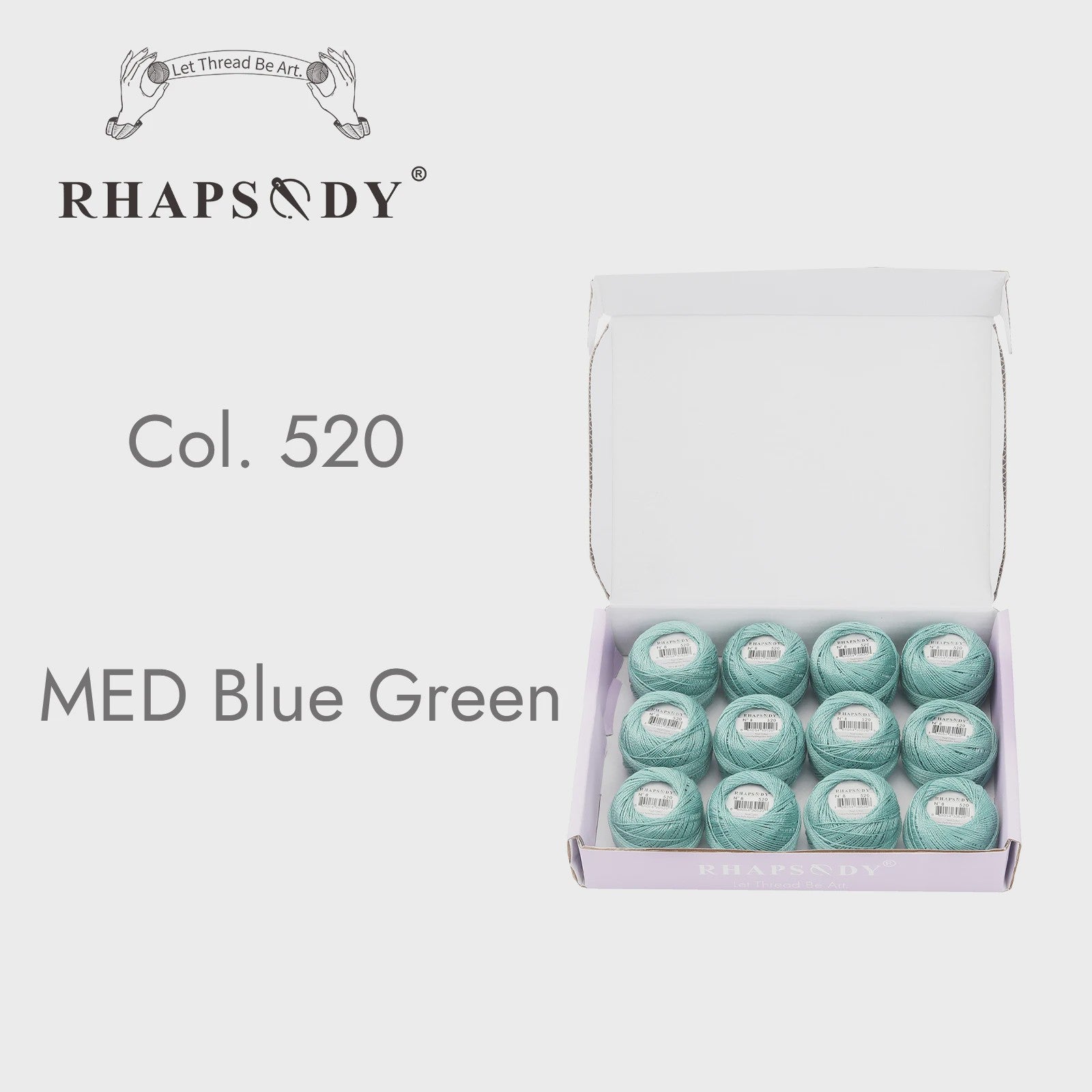 Rhapsody Pearl Cotton Garen Set - Maat 8 - 12 Bollen voor Haken, Borduren & Knutselen
