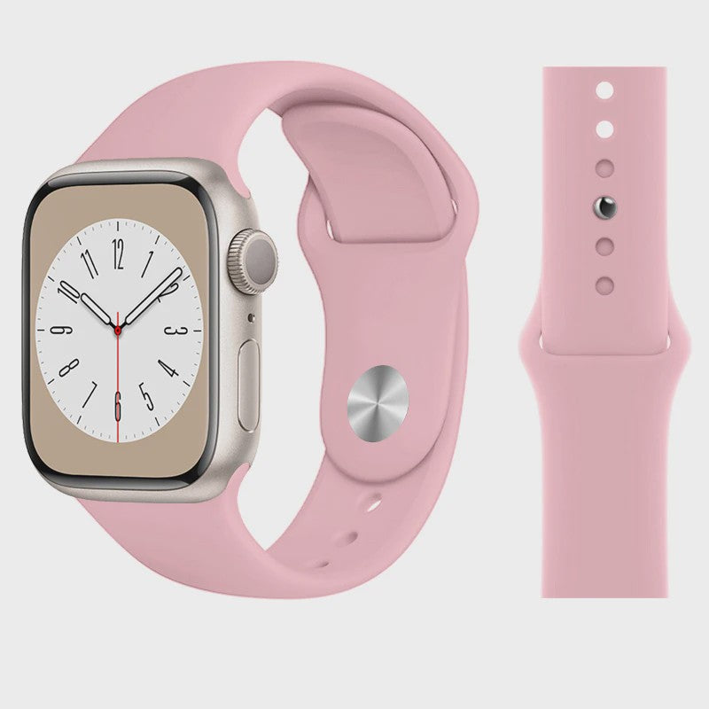 Sport Siliconen Bandje voor Apple Watch 38-49mm - Serie 1 t/m 11, SE, Ultra