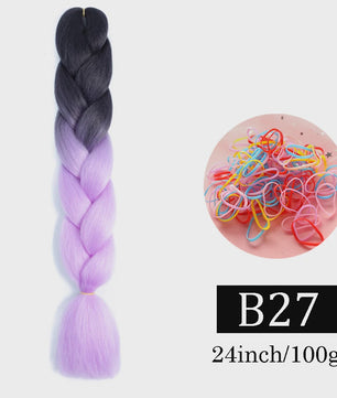 24 Inch Jumbo Braids Haarverlenging - Synthetisch Vlechtkapsel met Ombre Kleuren
