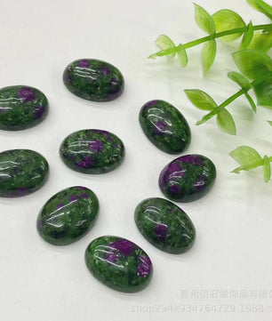 10x Kristal Cabochons Ovaal 13x18mm - Natuurlijke Helende Stenen voor Sieraden Maken