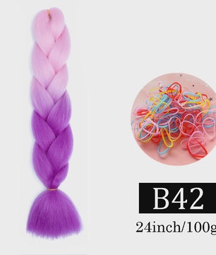 24 Inch Jumbo Braids Haarverlenging - Synthetisch Vlechtkapsel met Ombre Kleuren