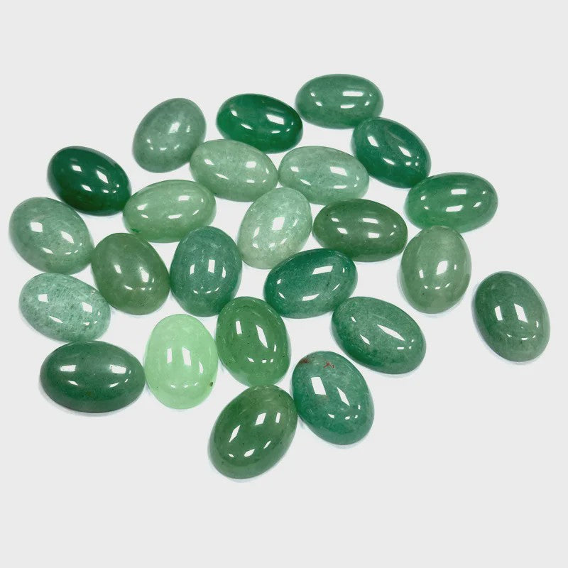 10x Kristal Cabochons Ovaal 13x18mm - Natuurlijke Helende Stenen voor Sieraden Maken