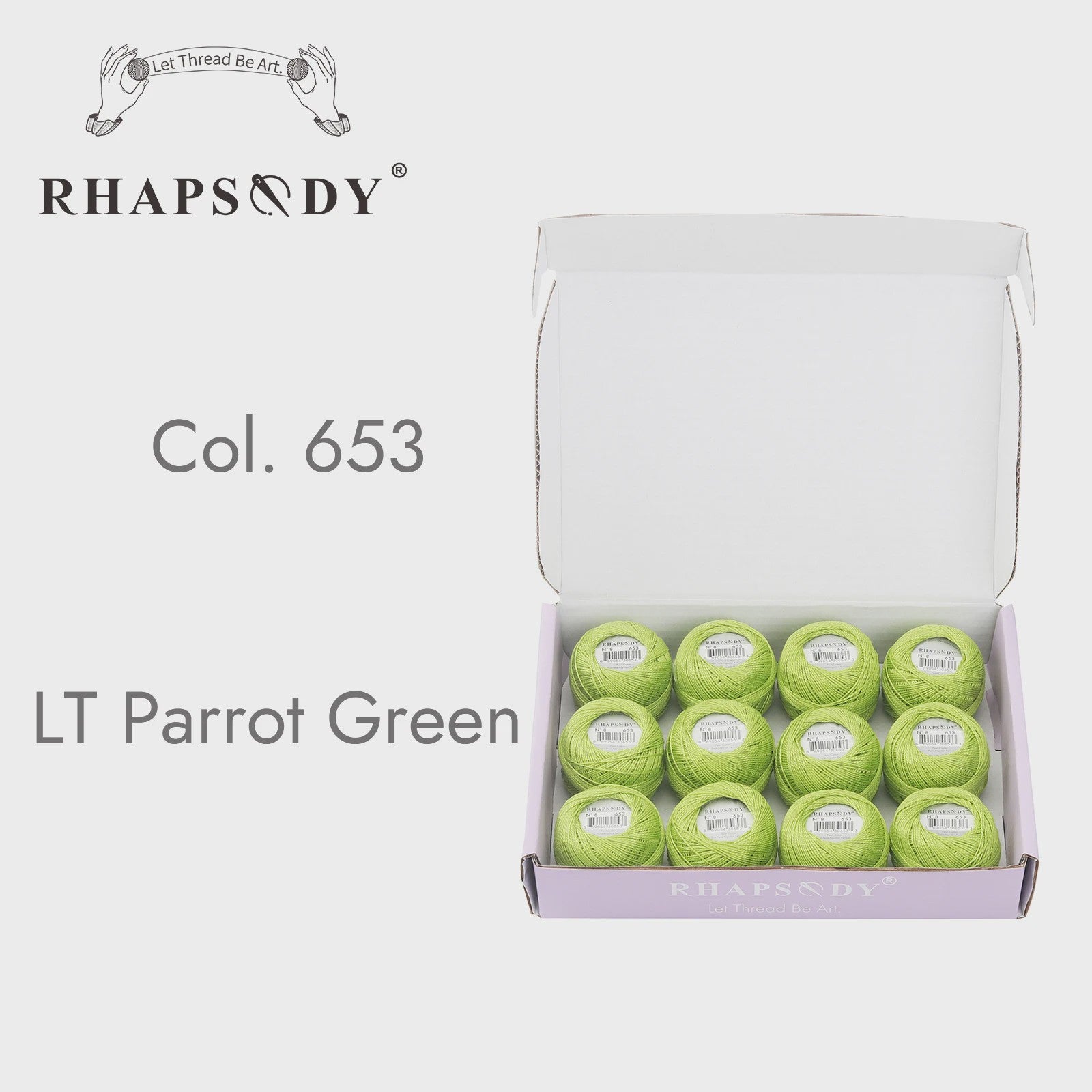 Rhapsody Pearl Cotton Garen Set - Maat 8 - 12 Bollen voor Haken, Borduren & Knutselen