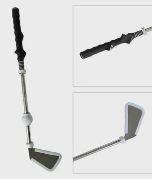 Golf Swing Trainer met Ritme Geluid - Verstelbare Grip & Tempo Oefenhulp