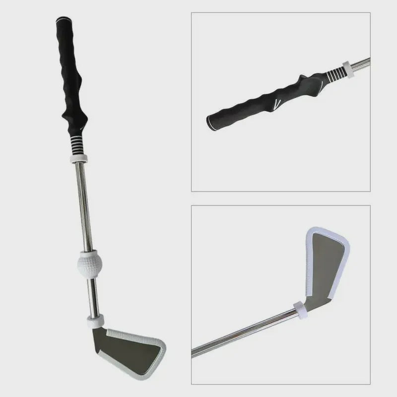 Golf Swing Trainer met Ritme Geluid - Verstelbare Grip & Tempo Oefenhulp