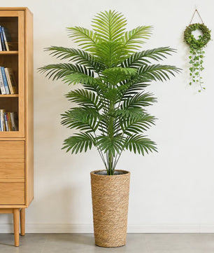 Kunstpalmboom 60-80cm Hoog - Realistische Kunstplant voor Binnen Decoratie