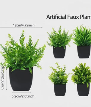 Kunstplant in Zwarte Pot - Decoratieve Groene Plant voor Huis, Kantoor & Feest