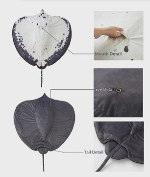 Realistische Rog Pluche Kussen & Dekentje - Comfortabel en Decoratief