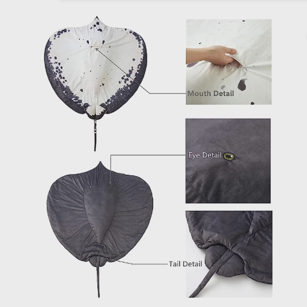 Realistische Rog Pluche Kussen & Dekentje - Comfortabel en Decoratief
