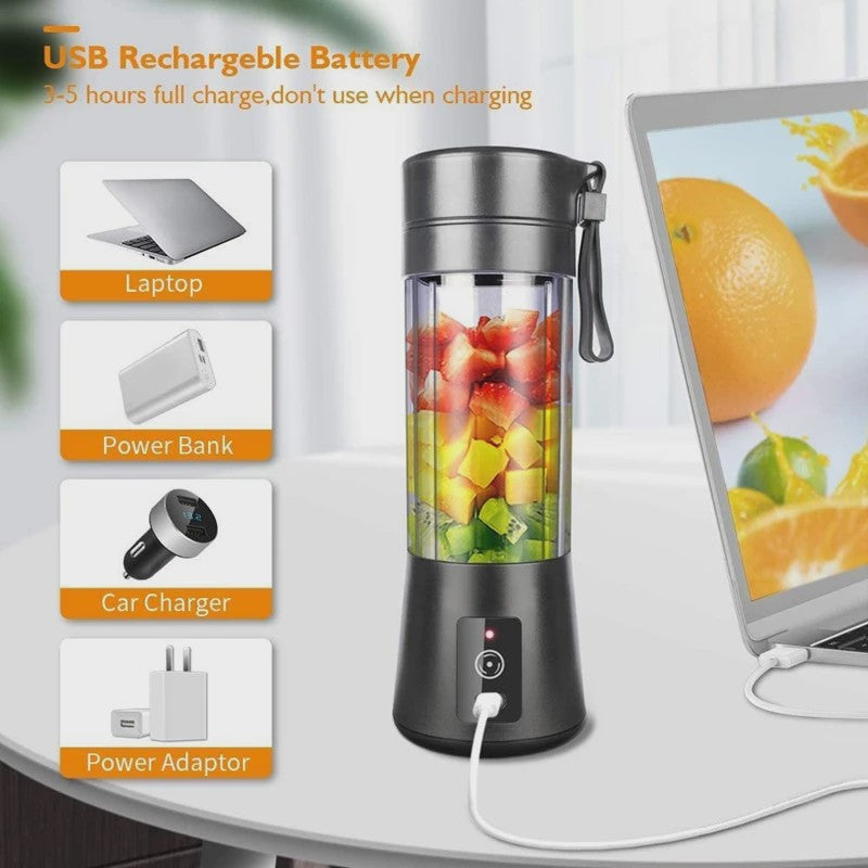 Draagbare Smoothie Blender - USB Oplaadbaar - Mini Fruit Juicer voor Shakes & Smoothies