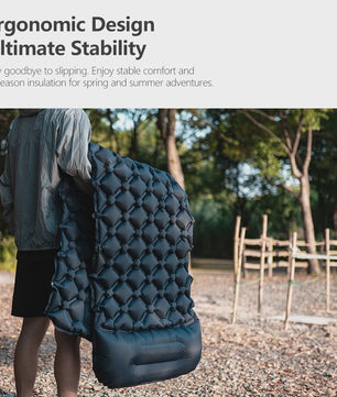 TARKA Opblaasbare Slaapmat - Ultralicht Kampeerluchtbed, Zelfopblazend & Compact voor Outdoor Avonturen