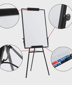 Magnetisch Whiteboard 70x100 cm met Verstelbare Tripod Standaard