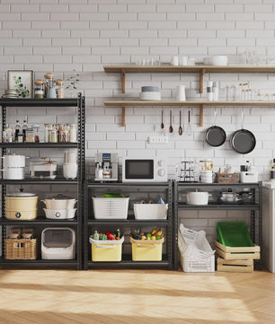 Robuust Stalen Stellingkast 3 of 5 etages - Verstelbaar voor Garage, Keuken, Werkplaats