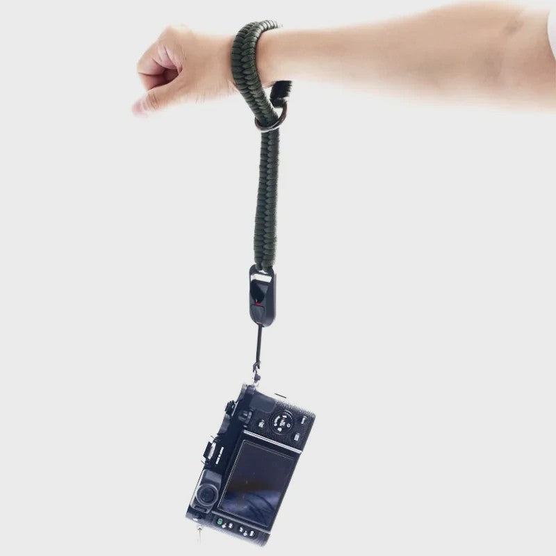 Paracord Polsband Camera met Quick Release Gesp - Universeel Compatibel