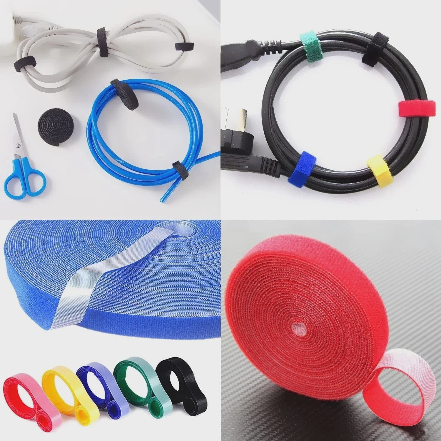 Verstelbare Kabel Organizer Rol - 1/5M Kabelmanagement & Snoer Opbinder
