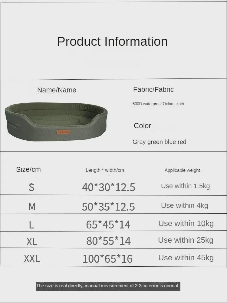 Luxe Hondenkussen Sofa - Zacht & Waterdicht - Verschillende Maten