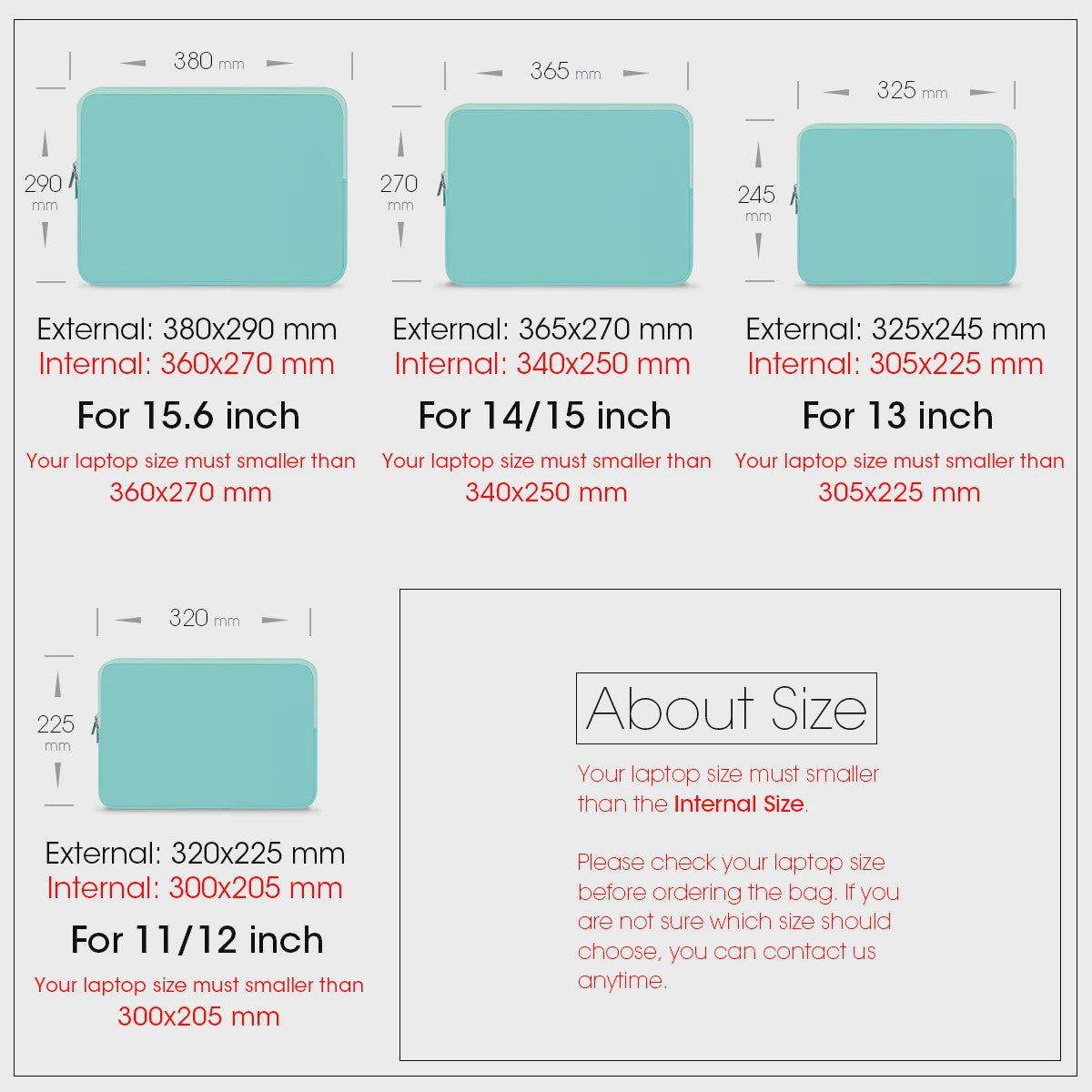 Zachte Katoenen Laptop Sleeve Tas - Beschermhoes voor 11" t/m 15.6" Laptops & Macbooks