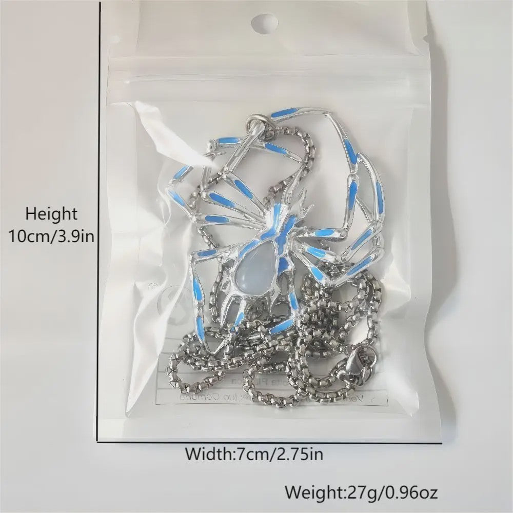 Glow-in-the-Dark Spider Hanger Ketting - Luminous Halloween Sieraden voor Mannen & Vrouwen