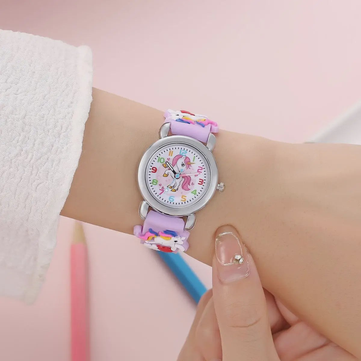 Unicorn Kinderhorloge - Kleurrijk Quartz Horloge voor Kinderen en Studenten