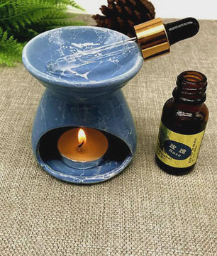 Aromatherapie Brander Keramiek met Sterren & Maan Uitsnijdingen - Sfeervol en Romantisch