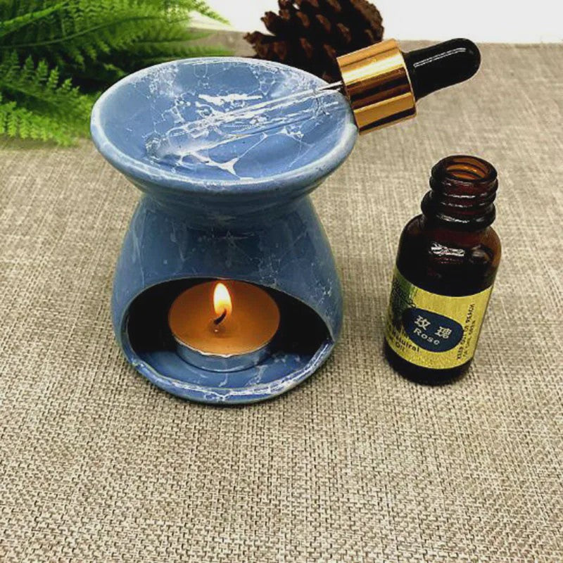 Aromatherapie Brander Keramiek met Sterren & Maan Uitsnijdingen - Sfeervol en Romantisch