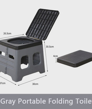 Draagbaar Camping Toilet - Opvouwbaar & Multifunctioneel - Ideaal voor Kamperen, Reizen & Noodgevallen